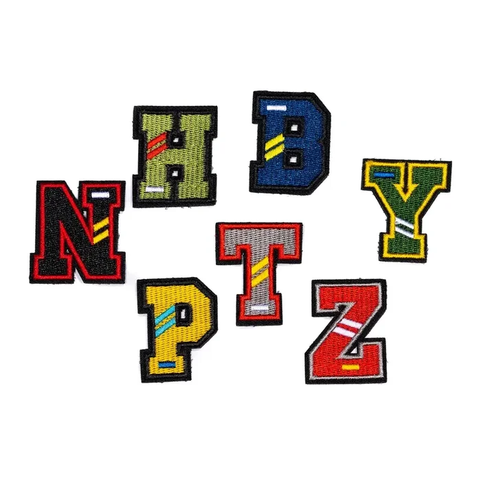 1 ” Small Varsity Letter Patches || Assorted Colors