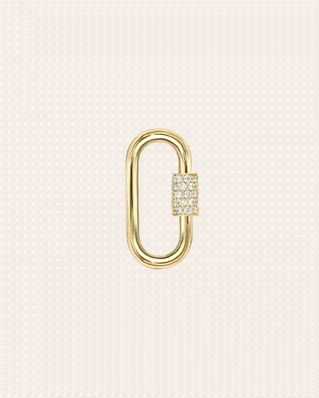 14k Gold Gemstone Carabiner