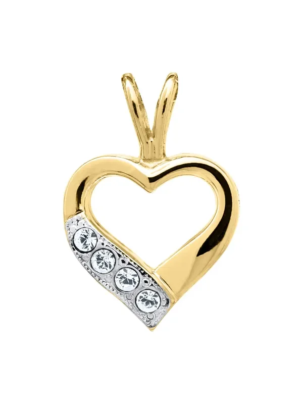 14k Gold Heart Pendant Necklace