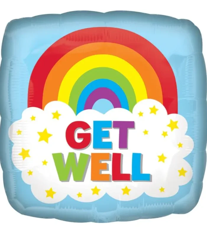 18 ” Get Well Rainbow Balloon