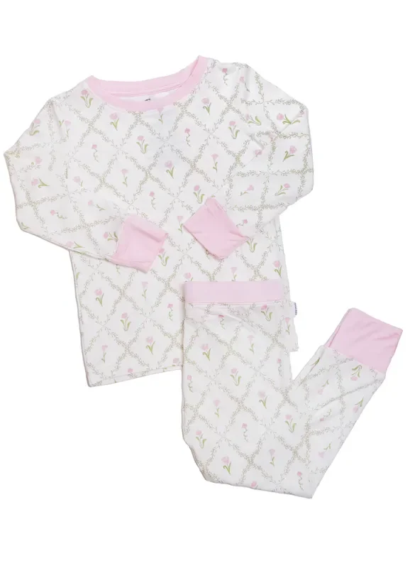 2 piece Flower Trellis Pajama