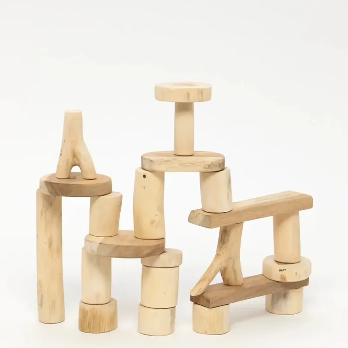 21 Piece Barkless Tree Block Set