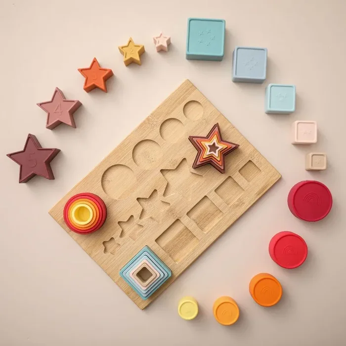 3 Shapes Learning Kit – Silicone Toys