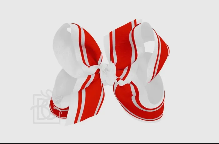 5.5 varsity bold stripe game day red & white