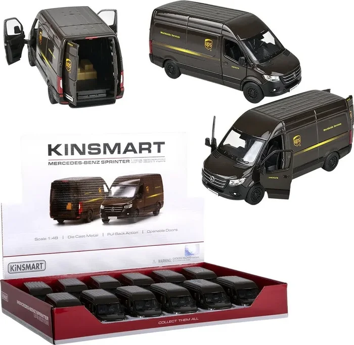5 ” Diecast Pull Back Ups Delivery Van (assortment – sold individually)