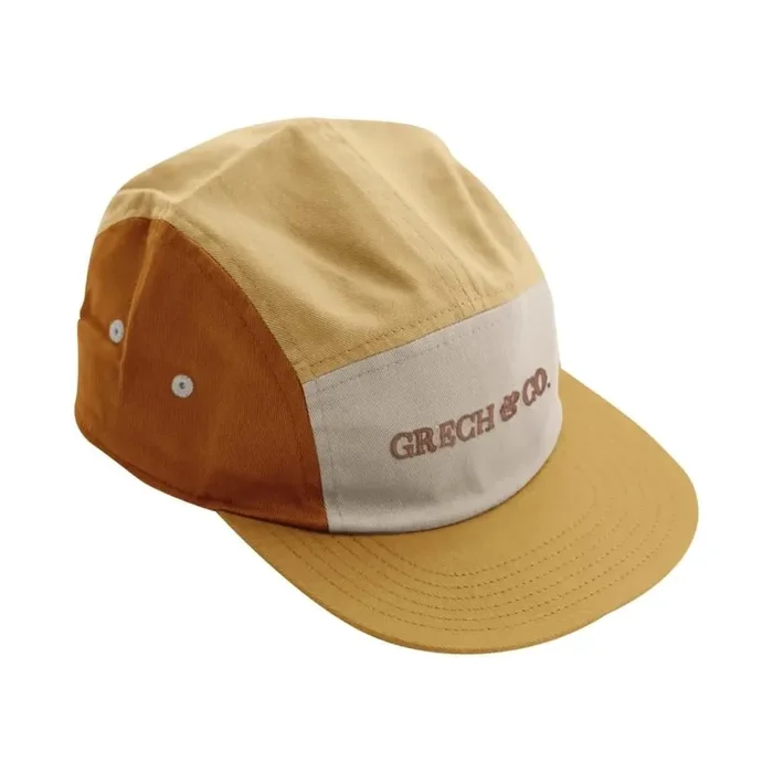 5 Panel Hat | Anti Uv – Mellow Yellow + Sienna