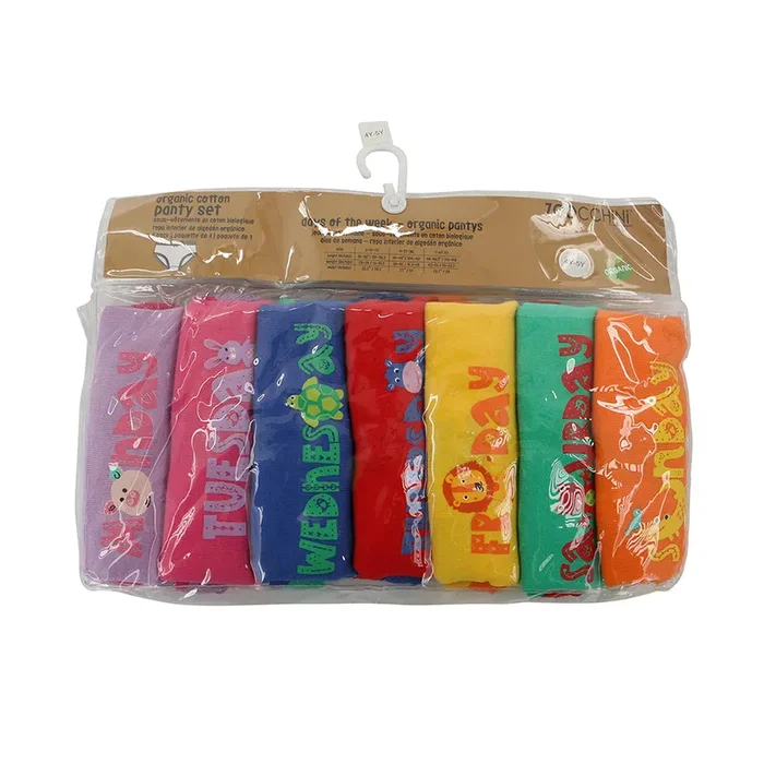 7 Piece Organic Pantys – Days Of The Week