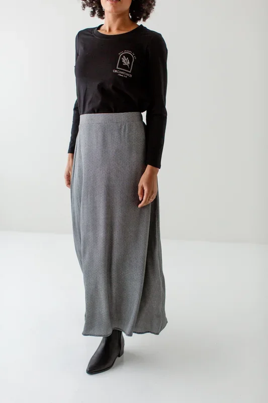 ‘Gables’ Mini Gingham Maxi Skirt