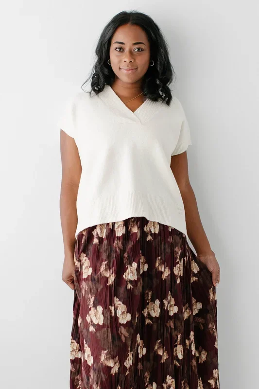 ‘Pearl’ Relaxed Sweater Vest