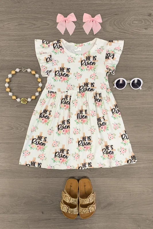 “He Is Risen ” Floral Dress