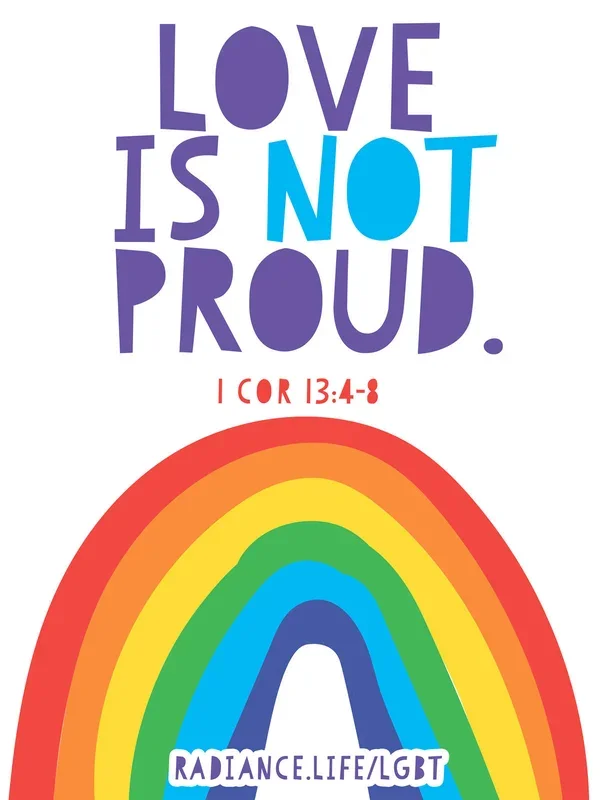“LOVE IS NOT PROUD” 18in x 24in Poster