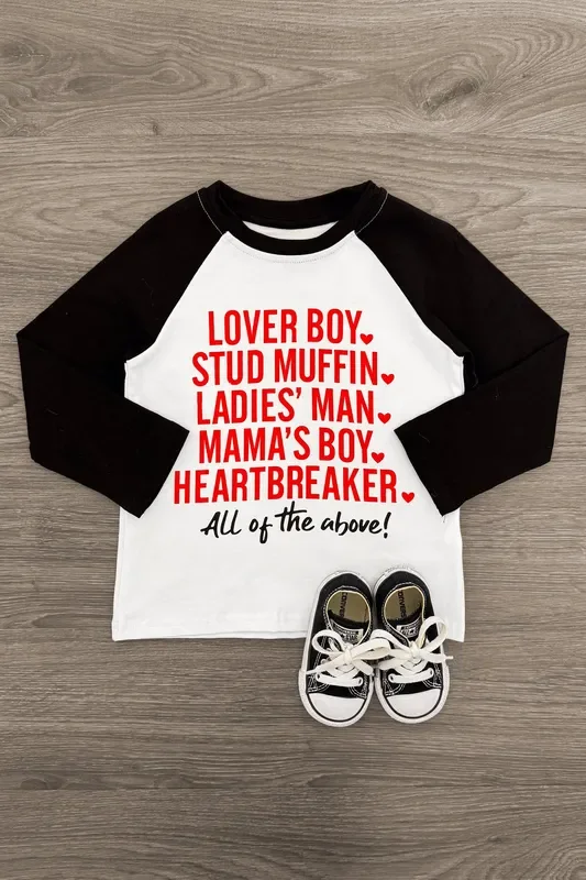 “Lover Boy, Stud Muffin… ” Long Sleeve Top