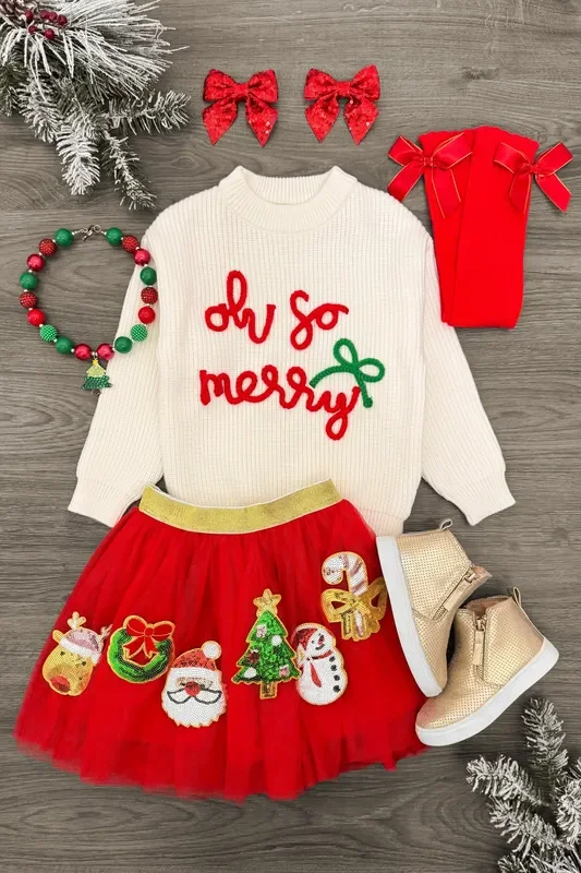 “Oh So Merry ” Tutu Skirt Set