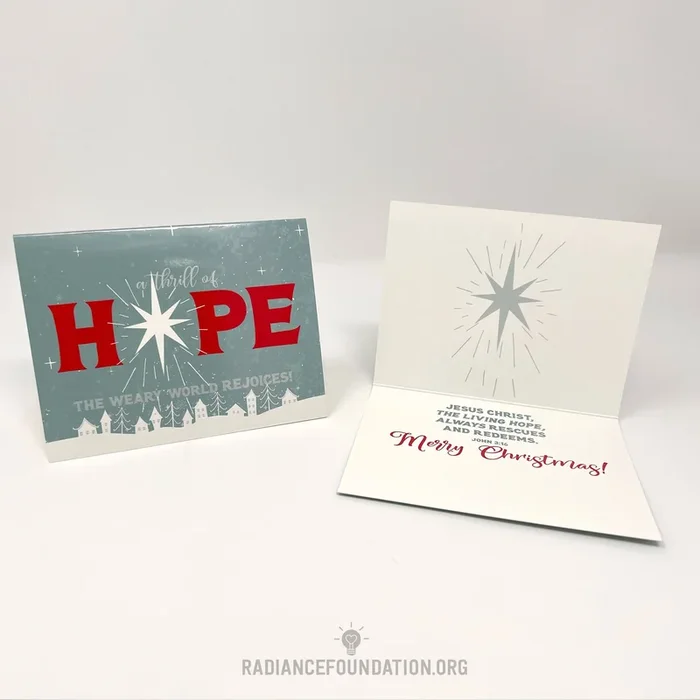 “Thrill of Hope” Christmas Cards (4.2in x 5.5in)