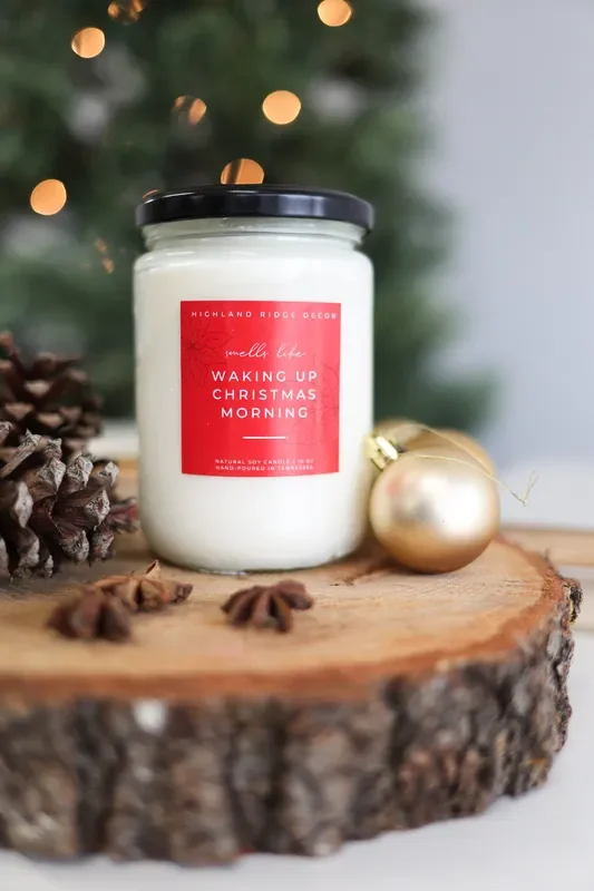 “waking Up Christmas Morning ” Hand-poured Soy Candle – Warm Gingerbread
