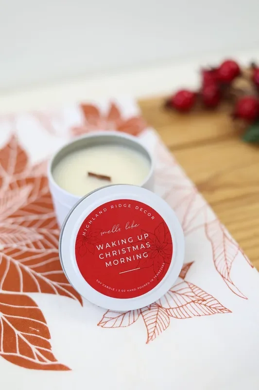 “waking Up Christmas Morning ” Tin