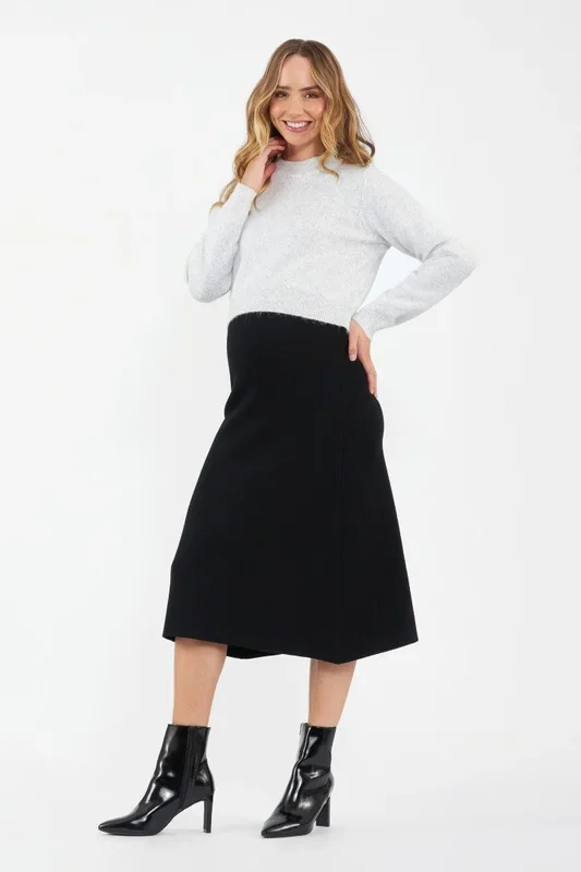 A-Line Knit Skirt
