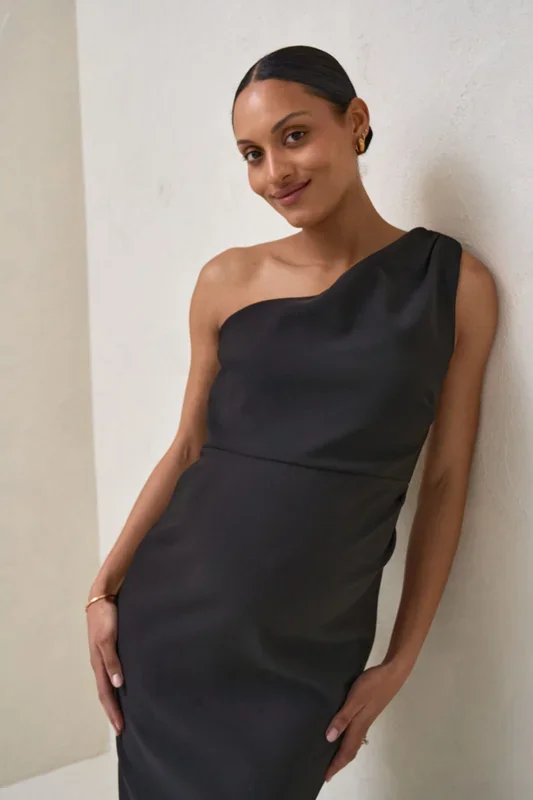 About Us Midi Dress – Black*