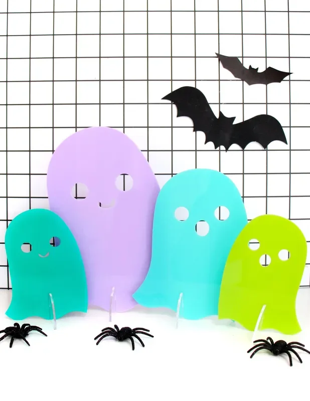 Acrylic Ghosts – Blue Purple Set