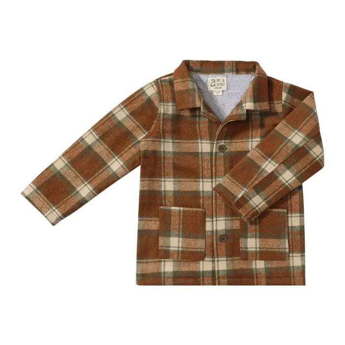 ADOBE Shacket Brown/Green Plaid