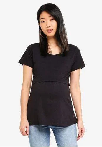 Aggie Empire Nursing Top Black