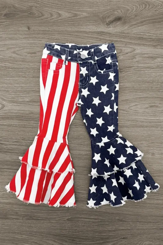 American Flag Denim Bell Bottoms