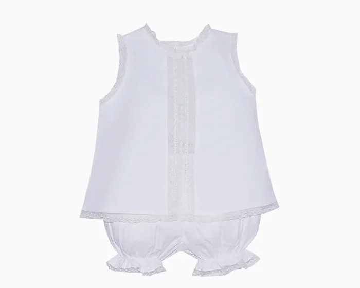 Anna Bloomer Set – White