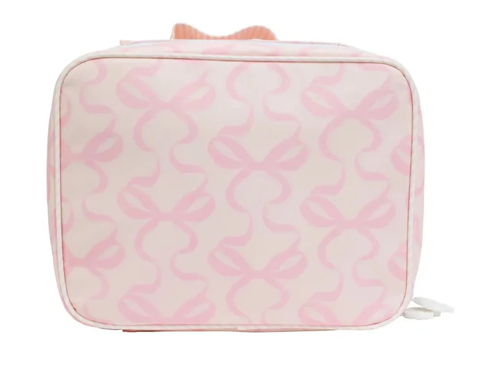 Apple of My Isla Pink on Pink Bows Lunch Box