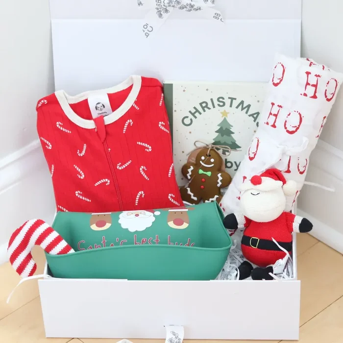 Baby’s First Christmas Gift Box – Candy Cane