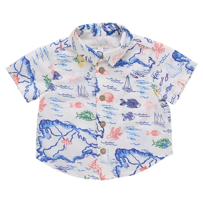 Baby Boy Jack Shirt Island Map