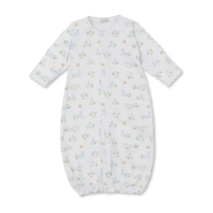 Baby Bunny Patch Blue Convertible Gown