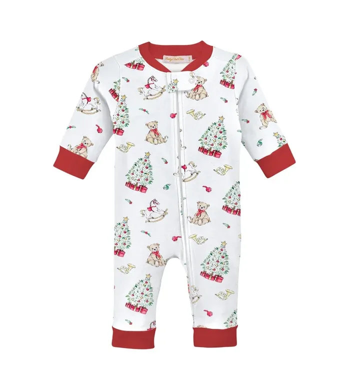 Baby Club Chic Holiday Time Zip Pajama