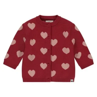 BABY GIRLS CARDIGAN SCARLET HEARTS