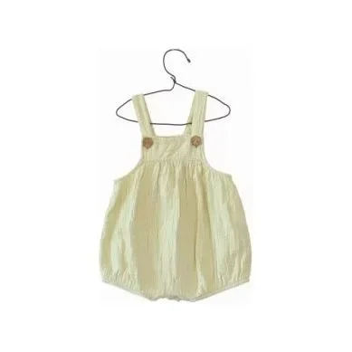 Baby Girls Light Green Woven Shortall
