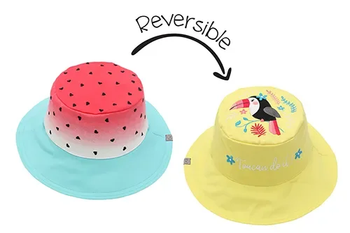 Baby/kids Reversible Sun Hat – Watermelon | Toucan