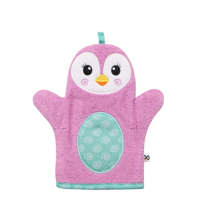 Baby Plush Terry Bath Mitt – Penny The Penguin