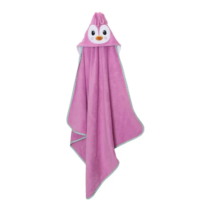 Baby Plush Terry Hooded Bath Towel – Penny The Penguin