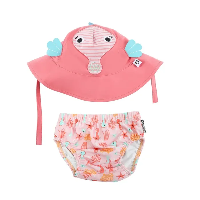 Baby Swim Diaper & Sun Hat Set – Sally The Seahorse