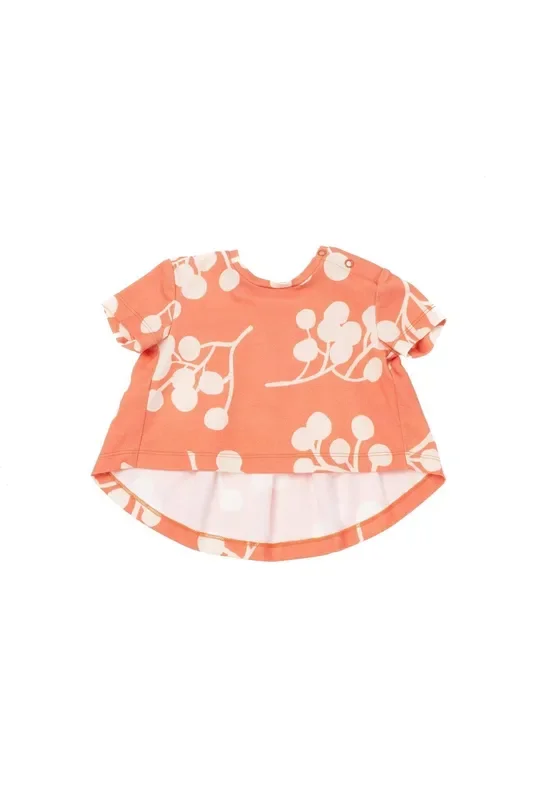 Baby T-shirt With Ruffled Back – Brick Berries