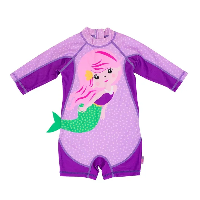 Baby/toddler Rash Guard One Piece Swimsuit – Mia The Mermaid