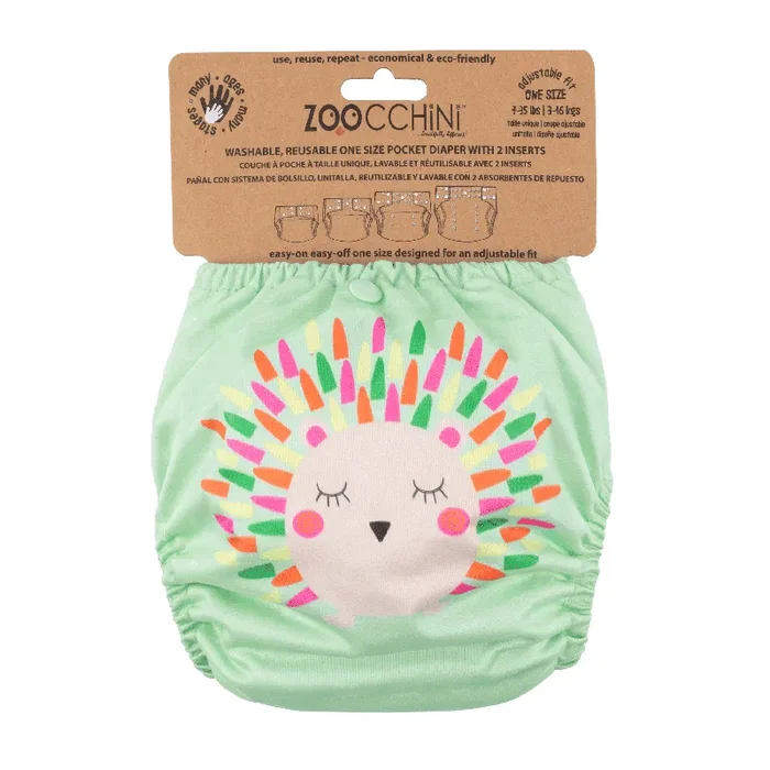 Baby/toddler Reusable Cloth Pocket Diaper (+2 Inserts) – Harriet The Hedgehog