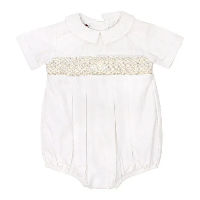 Bailey Boys – Ivory Christening – Dressy Bubble Short