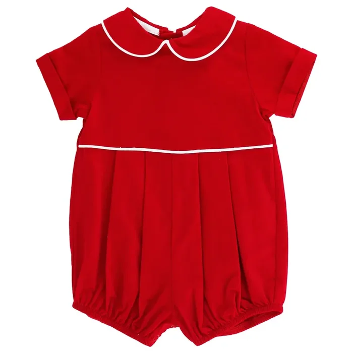 Bailey Boys- Red Corduroy – Dressy Bubble Short