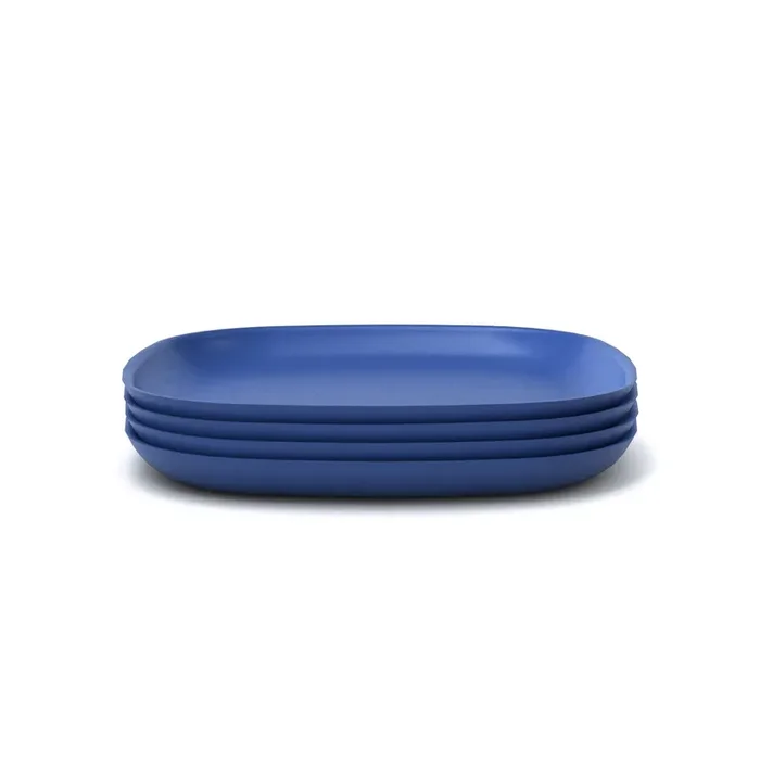 Bamboo Dinner Plate – 4 Piece Set – Royal Blue