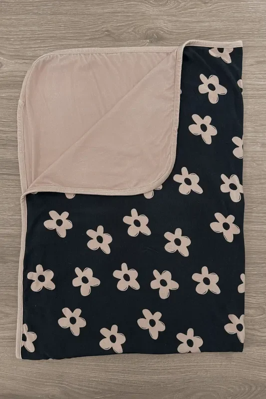 Bamboo Midnight Blossom Double Sided Blanket