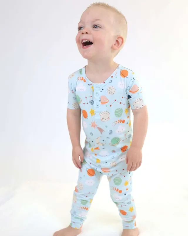Bamboo Pull Up Romper – Cosmic
