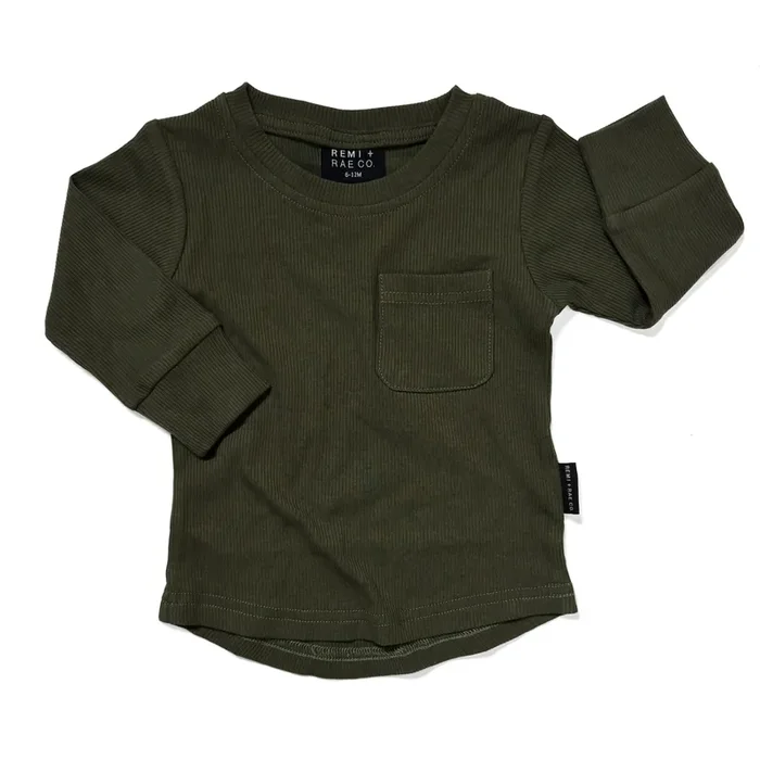 Bamboo Ribbed Long Sleeve – Hunter