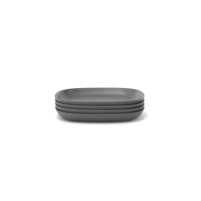 Bamboo Side Plate – 4 Piece Set – Smoke