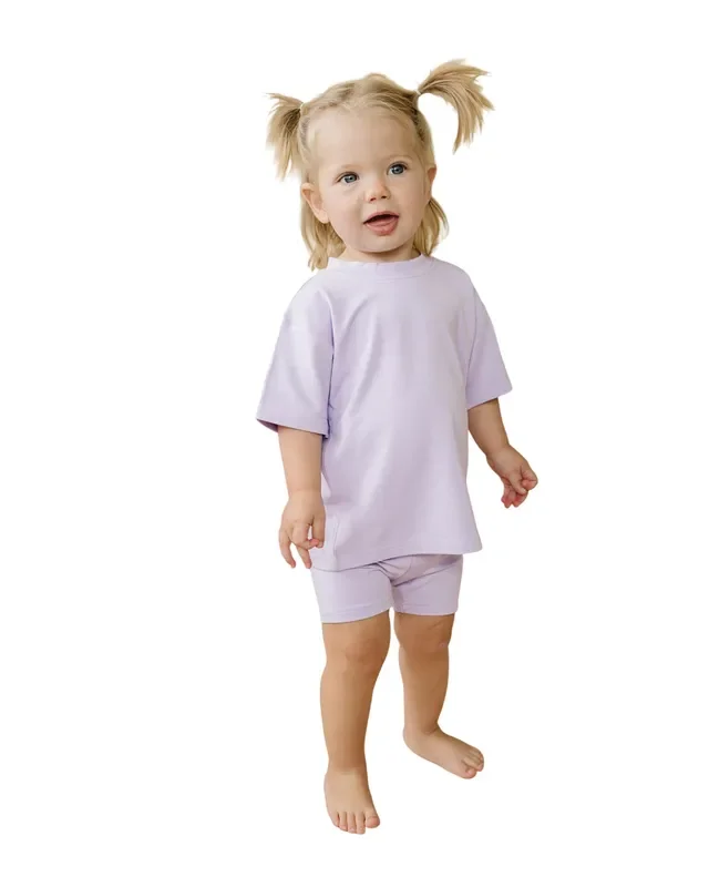 Bamboo Tee & Bike Shorts – Sold As Separates