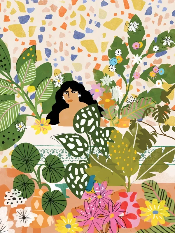 Bathing With Flowers, Alja Horvat